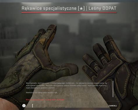 Rękawice cs go Leśny DDPAT FT Skin Kosa Najtaniej Września Kup