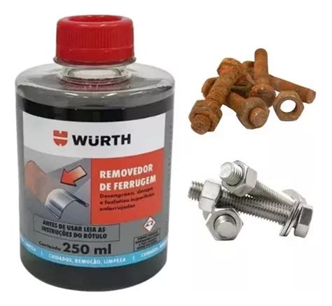 Removedor De Ferrugem Limpa Chassi Oxidação Wurth 250ml MercadoLivre