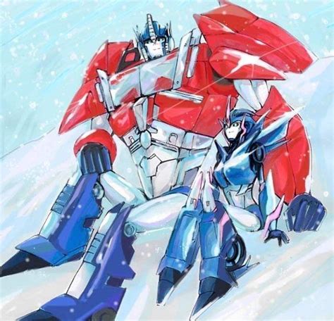 Optimus X Arcee By Cirunka On Deviantart Transformers Autobots