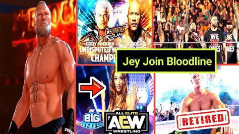 OMG Jay Uso Join Bloodline Brock Lesnar Good News The Rock Vs Cody