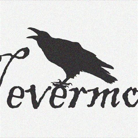 Nevermore Raven Stencil - Etsy