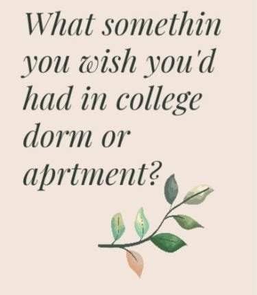 Any Help College Must Haves College Apartment Must Haves