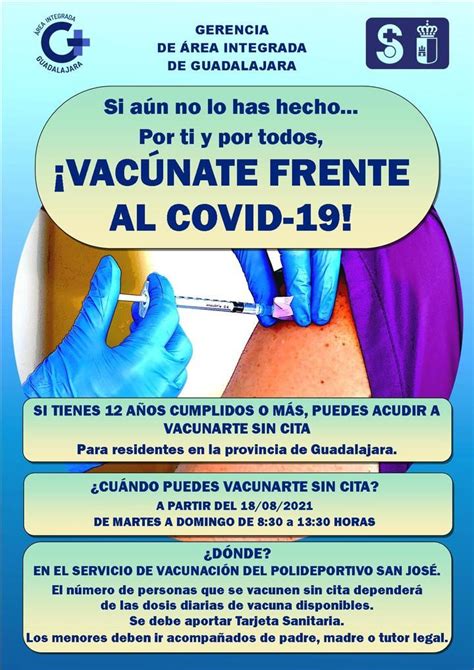 ATENCIÓN A partir de este miércoles se podrá VACUNAR SIN CITA previa