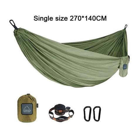 Hamac Single Army Green Hamac Parachute En Nylon Lit Balan Oire