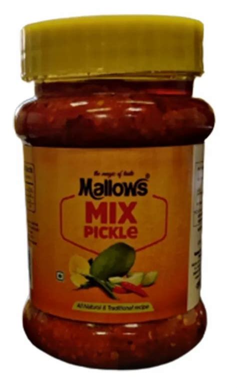 Spicy Mango Mallows Gram Mix Pickle Packaging Type Plastic Jar At