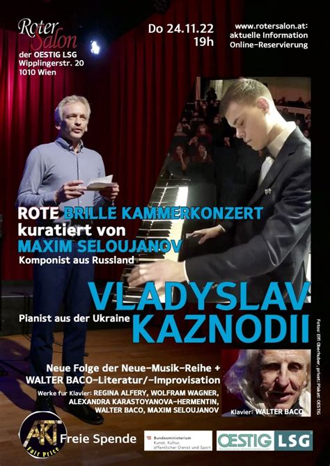 Konzert In Wien Neue Musik Pianist Vladyslav Kaznodii