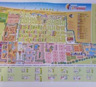 Lageplan Camping San Francesco Villaggio Caorle HolidayCheck