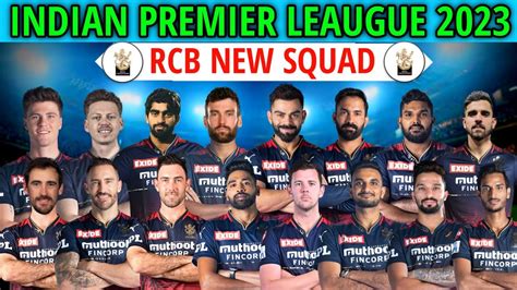 Ipl Royal Challengers Bangalore Full Players List Rcb Team Squad