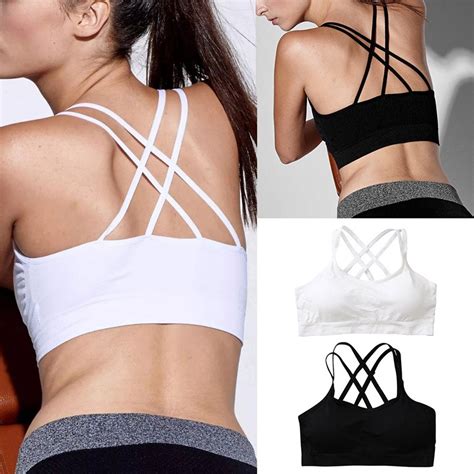 Fashion Sexy Women Cross Crop Top Cropped Sporting Bra Tank Tops Vest