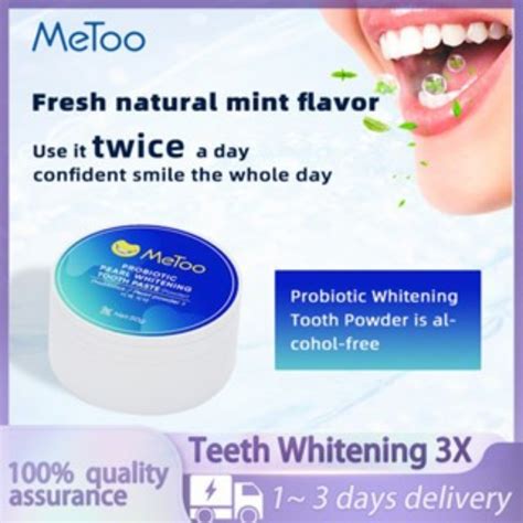 Metoo Teeth Whitening Powder Pearl Teeth Whitening Metoo Probiotic