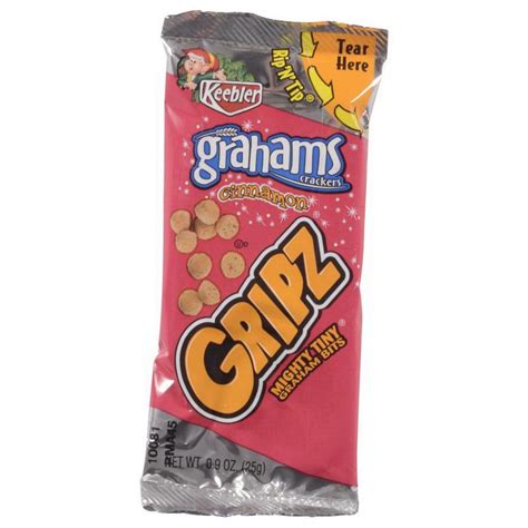 Keebler 3010045682 Gripz Crackers Cinnamon Grahams .9Oz 150Ct - food ...