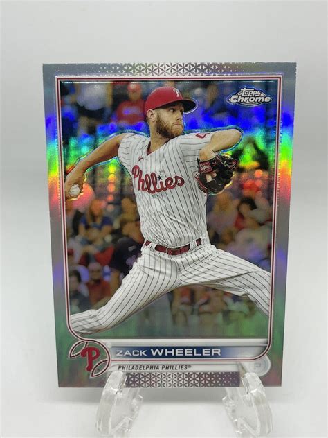 Topps Chrome Base Refractor Zack Wheeler Philadelphia