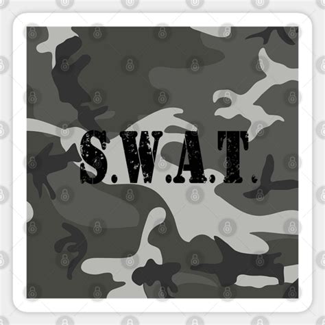 Swat Camo Stencil Camouflage Pattern Swat Camo Stencil Sticker