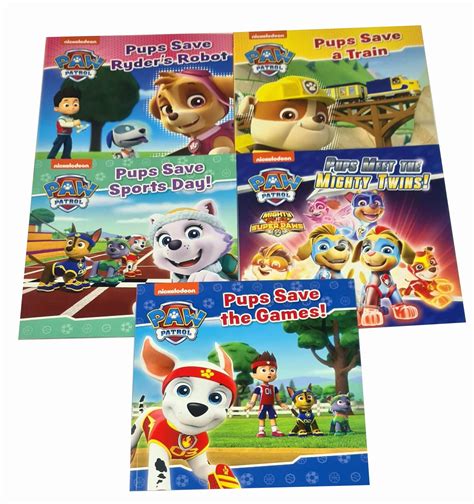 Buy Nickelodeon Paw Patrol 5 Books Collection Setpups Meet The Mighty