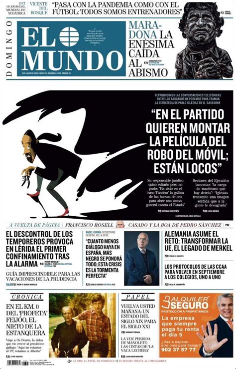 2020 07 05 Periódico El Mundo España Periódicos De España Toda La