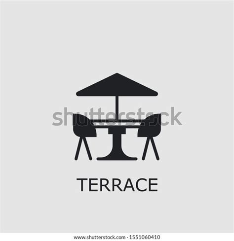 Icono De Terraza Vectorial Profesional S Mbolo De Terraza Que Se Puede