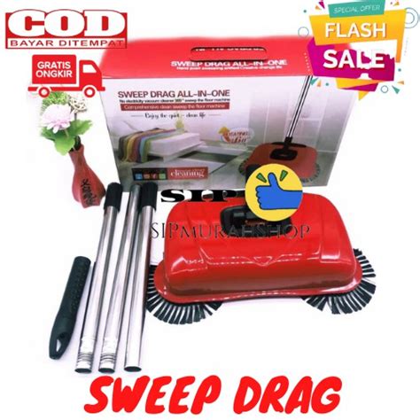 Jual Sapu Lantai Otomatis Super Broom Sweep Drag All In One Tanpa