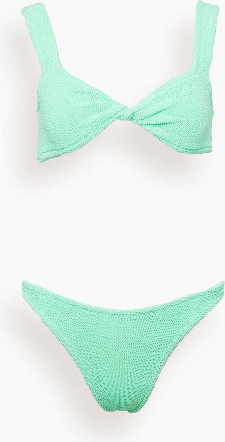 Hunza G Juno Bikini In Lime ShopStyle Two Piece Swimsuits