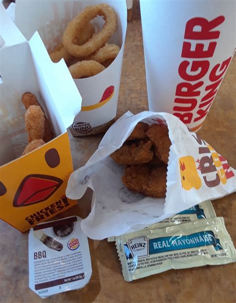 Lunch 2222018 Burger King Chicken Nuggets Chicken Fries Onion