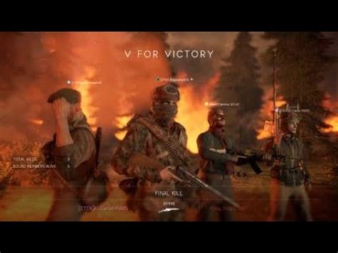 Battlefield V Firestorm Squad Win With Mars Tac Post And Big On The