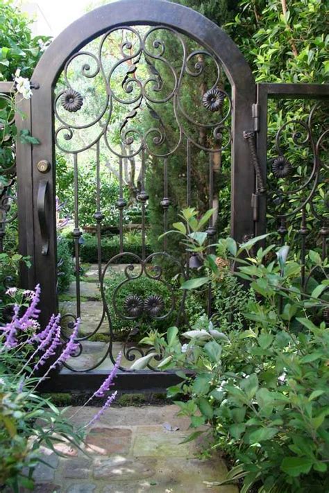 Metal Garden Gates Wrought Iron Garden Gates Or Modern Designs Deavita