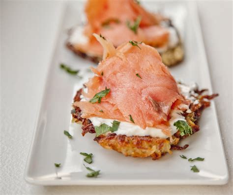 Urbancookery Potato Pancakes With Salmon And Creme Fraiche