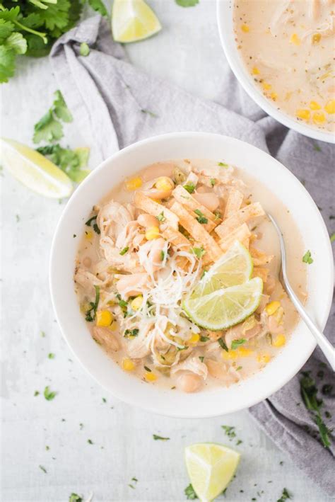 Instant Pot White Chicken Chili Sweetly Splendid Comida Recetas