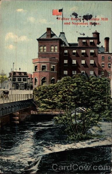 Walter Baker Chocolate Mill And Neponset River Dorchester Ma