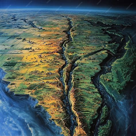 tornado impact map showing  path  affected regions premium ai