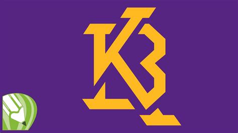 Corel Draw Tutorial Kobe Bryant Text Logo Youtube