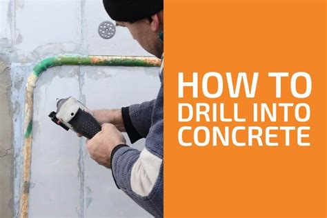 How To Drill Into Concrete Handymans World