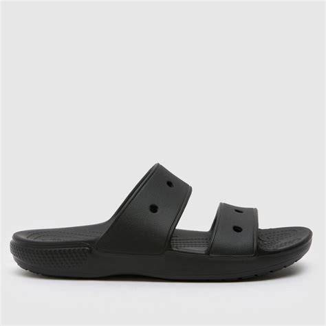 Womens Black Crocs Classic 2 Strap Sandals | schuh