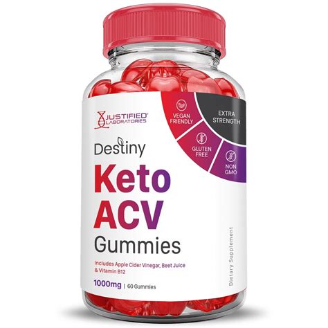 Destiny Keto Acv Gummies 1000mg Apple Cider Vinegar 60 Gummys Ebay