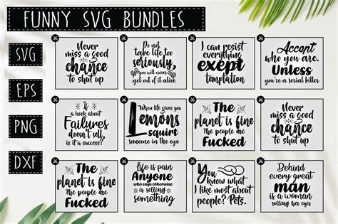 10 Funny Quotes Bundle Graphic By Delart · Creative Fabrica