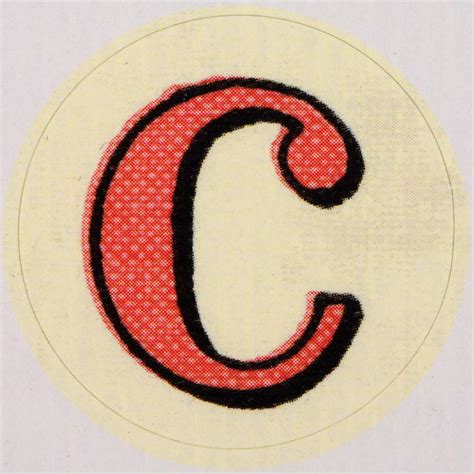 Vintage Sticker Letter C Flickr Photo Sharing