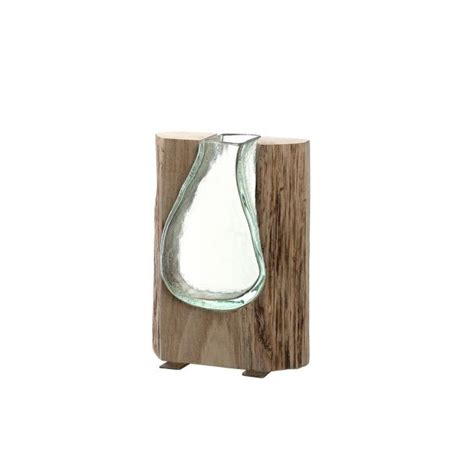 LEONARDO Holzvase CASOLARE 20 4 Cm Holz Braun Holz Vase Vase Holzvase