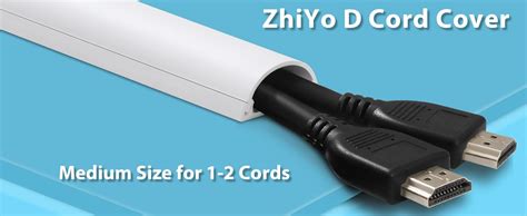 Zhiyo Cord Hider 39in Cable Hider For 1 2 Cords Cord Covers For Wires On Wall Wire Covers For