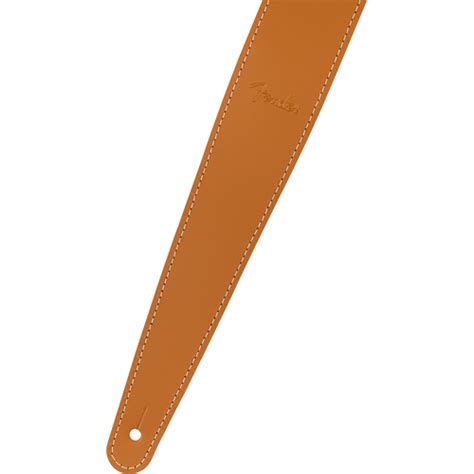 Fender 2 Essentials Leather Guitar Strap Tan