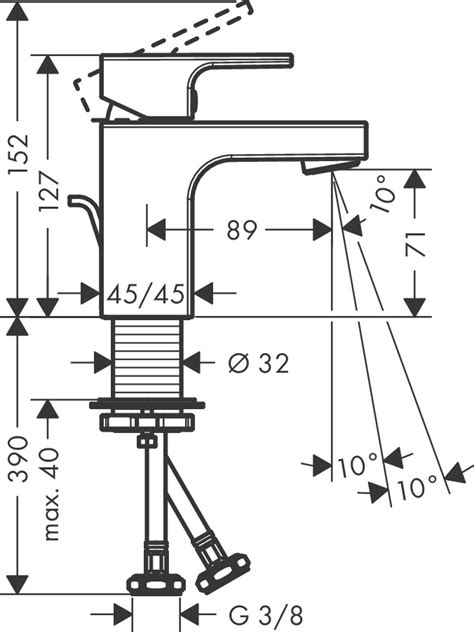 Hansgrohe Washbasin Mixers Vernis Shape Single Lever Basin Mixer 70