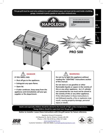 Napoleon Prestige PRO 500 Owner Manual Manualzz