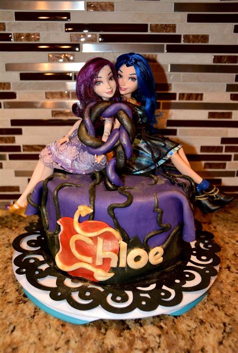 Triple Chocolate Disney Descendants Cake Descendants Cake