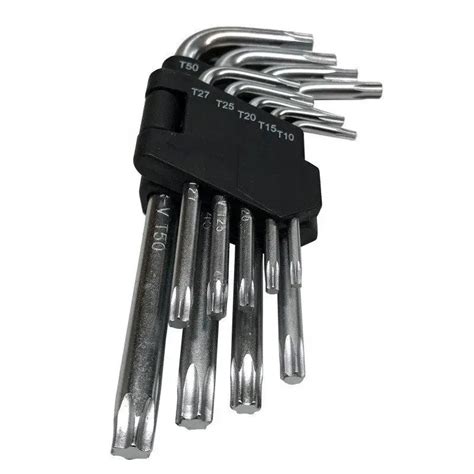 Набор ключей TORX (звездочка) VERKE V35500 9шт хромованадиева сталь CrV ...