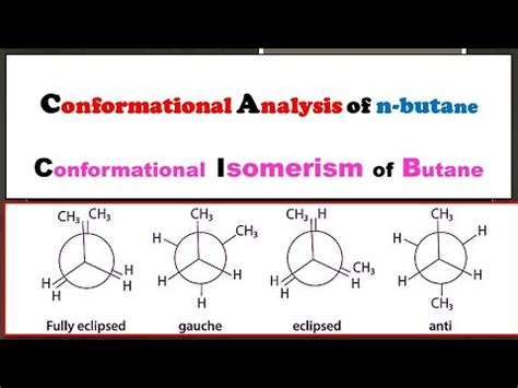 Conformations Of Butane Conformational Analysis Of N Butane