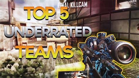 Obey Scarce Top 5 Underrated Teams Week 33 CRAZY Teamtages BO2