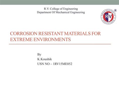 Corrosion resistant materials | PPT