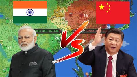 Quién ganaría en una GUERRA entre INDIA y CHINA WorldBox en Español