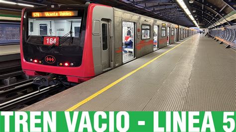 Metro De Santiago Inyecci N Tren Vacio Linea Ns N Youtube