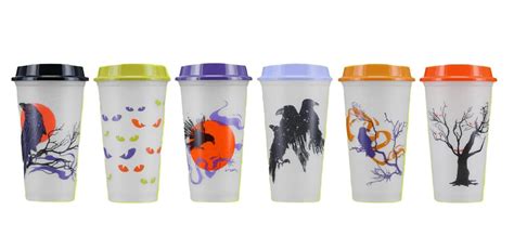 Starbucks Fall 2022 Reusable Plastic Hot Cups With Lids Glow In The