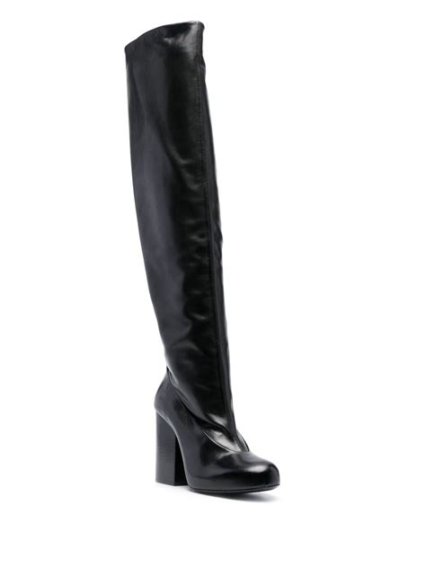 Lemaire Knee Length Polished Finish Boots Farfetch