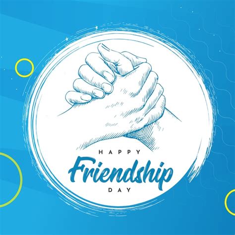 feliz  de la amistad vector premium